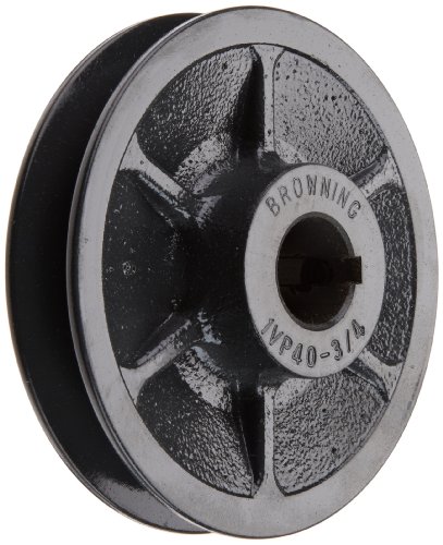 Browning 1 vp40 X 3/4 Pitch Polea variable, 1 ranura, acabado Bore, hierro fundido, de la polea para 3L, 4L o un, 5L o B sección cinturón