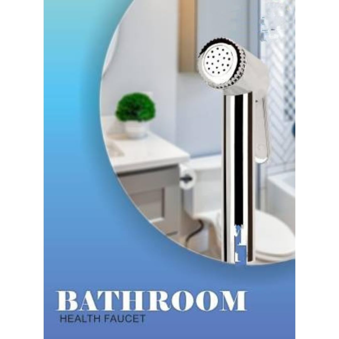 BATHBLISS Sleek Chrome Finish Health Faucet Head Only (Pack of 1) 2