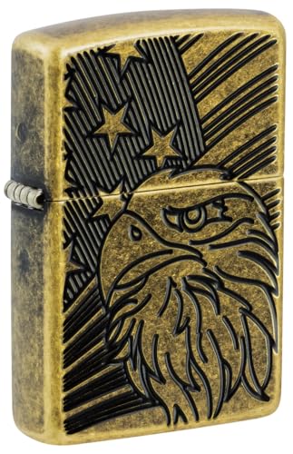 Zippo Eagle encendedor de metal clásico miniatura 1
