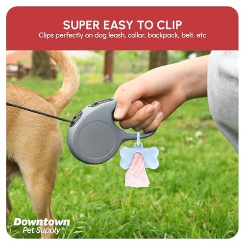 Downtown-Pet-Supply-Unscented-Poop-Bags-for-Dogs-with-Dispenser-1000-Count-Leak-Proof-Dog-Waste-Bags-and-Bone-Shaped-Dog-Poop-Bags-Holder-for-Leash-Pastel-Rainbow-125-x-85