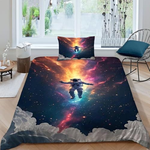Housse de couette star theme et parure de lit astronaute, cadeau idéal ado - 3