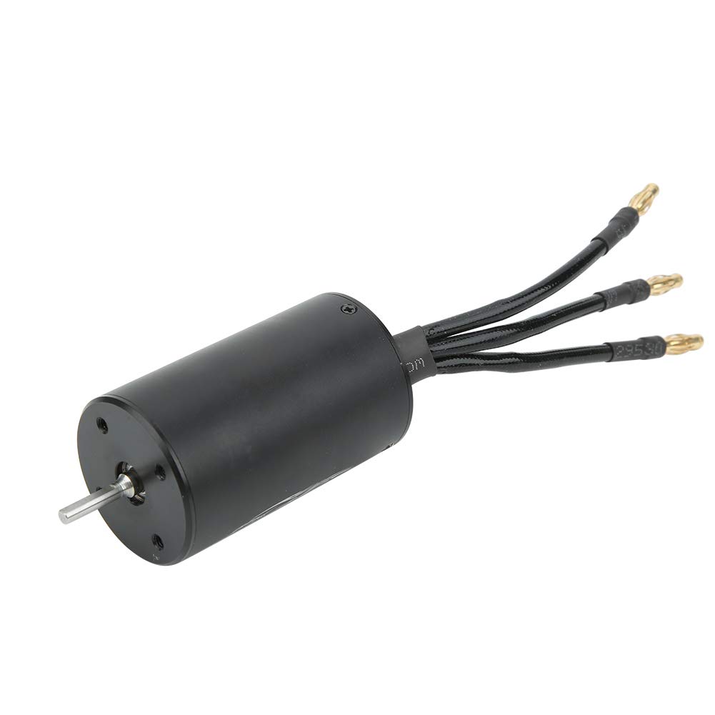 Cryfokt Motor sin Escobillas Impermeable de Alta Eficiencia, 4, 12 Ranuras, para Coche RC, 2600 KV, Negro (3300KV)