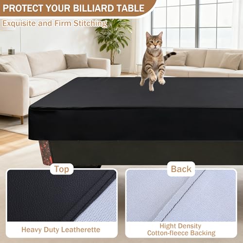Cubierta de mesa de billar para interior y exterior con tapete de inserción 5
