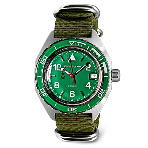 VOSTOK | Komandirskie 650858 ���������_�C�o�[�r���v, �O���[��, �~���^���[