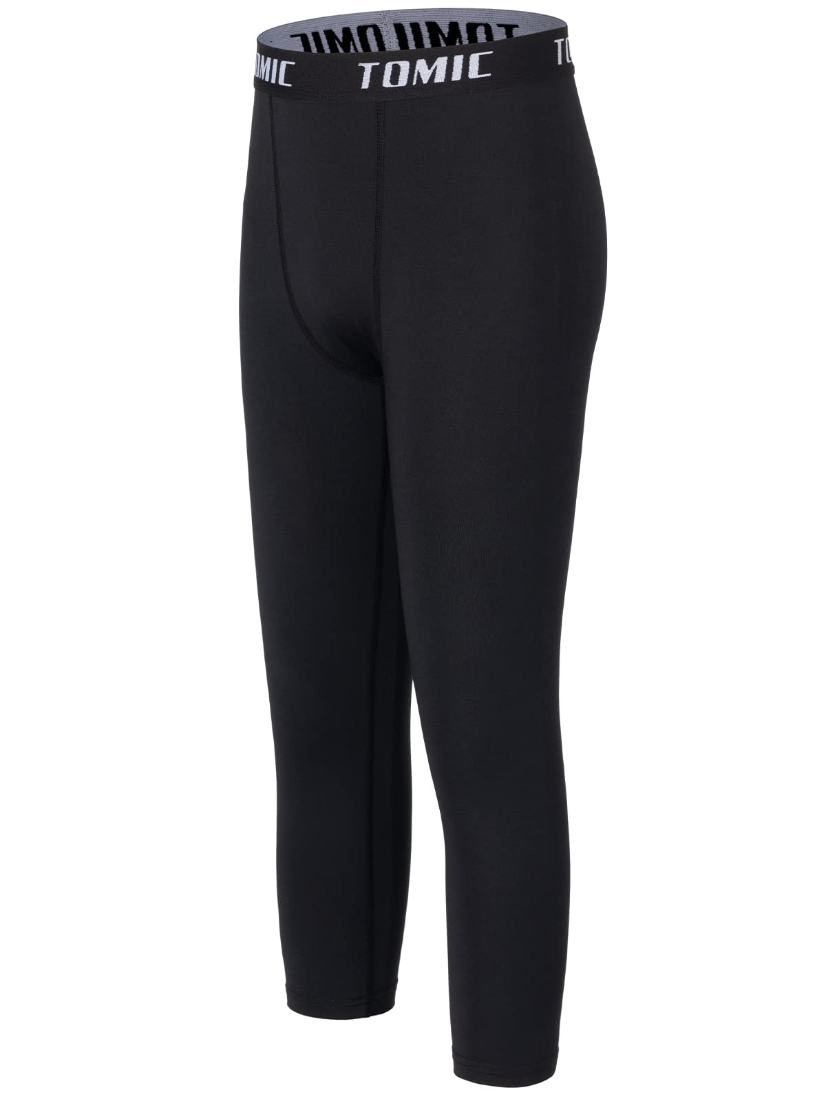 Tomic Youth Boys' Compression Leggings Pants Athletic Tights for Kids Sport Quick Dry Baseball Football Base Layer