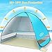 G4Free Large Pop up Beach Tent for 3-4 Person, UPF 50+ Automatic Sun Shelter Canopy Portable Outdoor Cabana Sun Umbrella