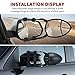 YITAMOTOR Clip-on Towing Mirrors Extenders, Clamp on Car Mirror, Side Extensions for Towing, Dual View, 360 Degree Rotation Manual Adjustment
