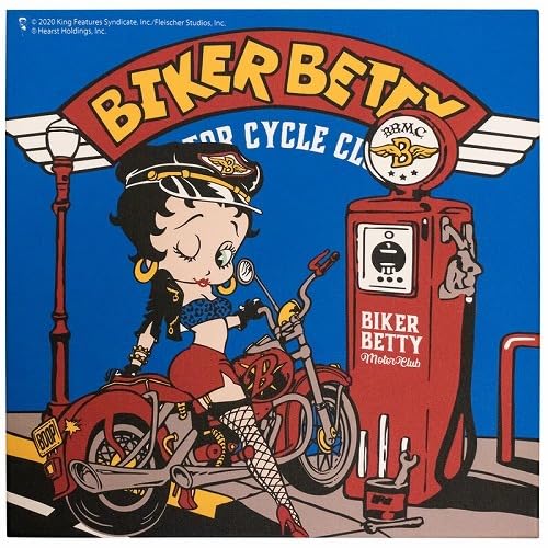 Betty - Biker LED Canvas Light Box