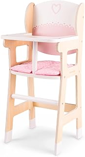 New Classic Toys Silla de muñeca de Madera con Almohada (10775)