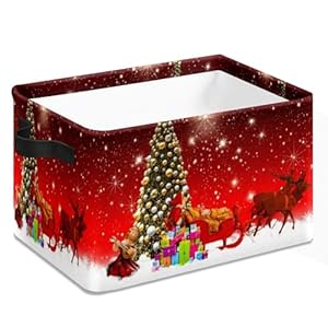 Christmas Holidays Deer Storage Basket Large Foldable Storage Bin Cube Collapsible Organizer for Pantry Bedroom Decor Christmas Holidays Deer Storage Basket Large Foldable Storage Bin Cube Collapsible Organizer for Pantry Bedroom Decor