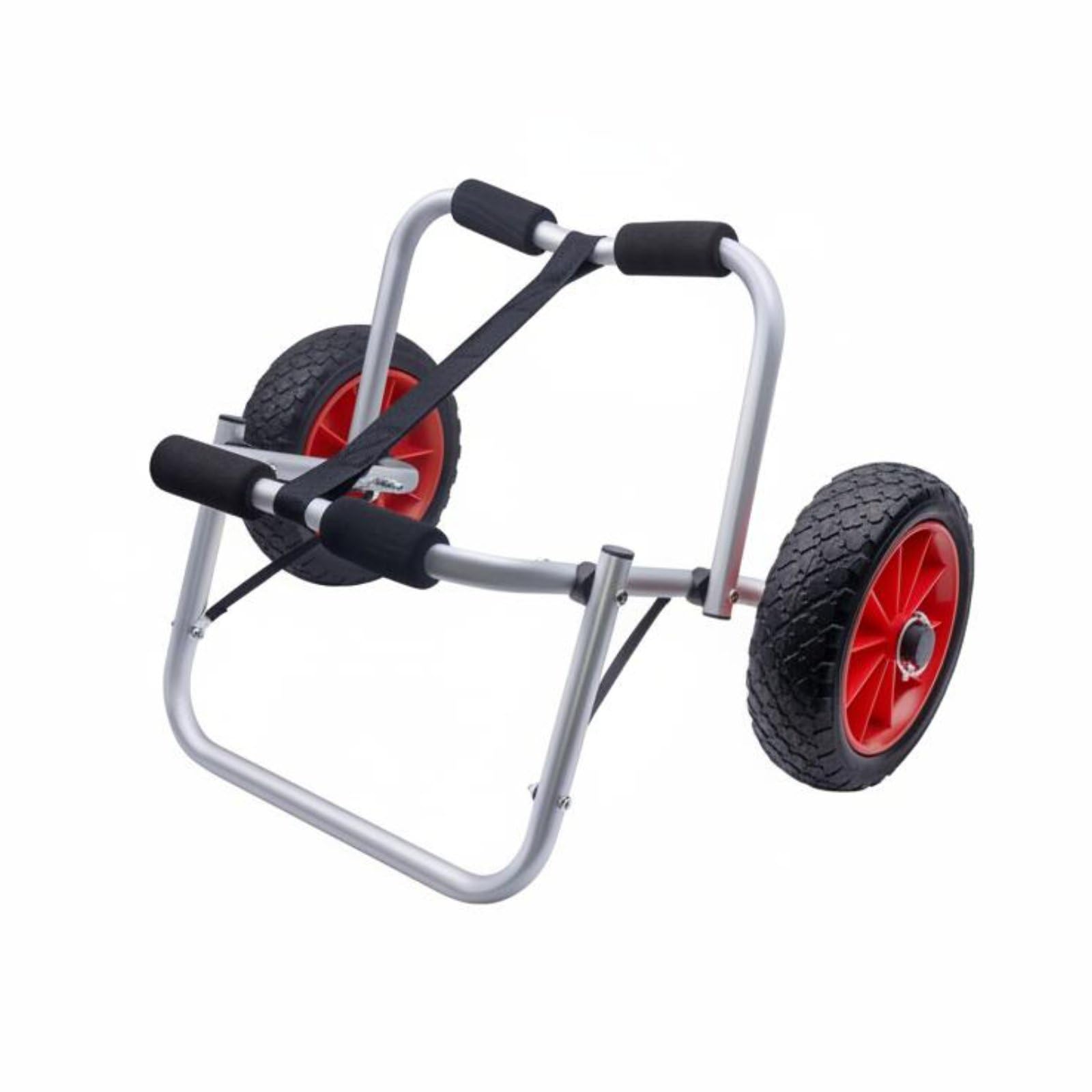 Carrello per Kayak Canoe E Paddle Board Trolley di Trasporto Pieghevole con Imbottitura Spessa E Coperture Rinforzate Telaio Anticorrosione in, Tavola Rimorchio S Rosso