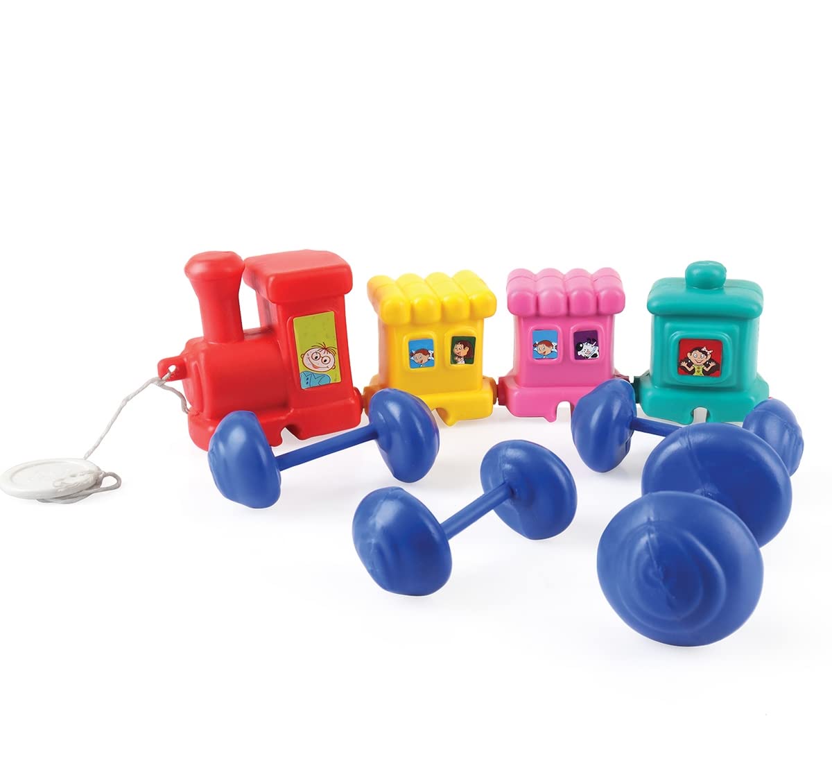 Shooting star Wobble Wagon Train Plastic Toys for Baby Multicolor 1Y+ - Image 2 thumbnail