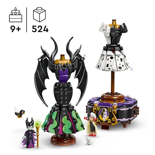 Image of LEGO ǀ Disney Villains Maleficent's and Cruella De Vil's Dresses 43262 Building Blocks Toys for 9+ Gift for Boys and Girls
