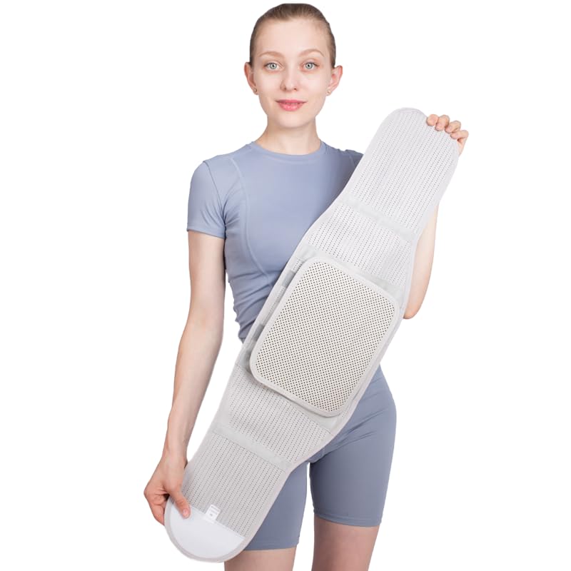 Miniatura 3 de Tirantes de espalda para aliviar el dolor de espalda, cinturón de compresión para hombres y mujeres, soporte lumbar para hernia de disco, ciática,