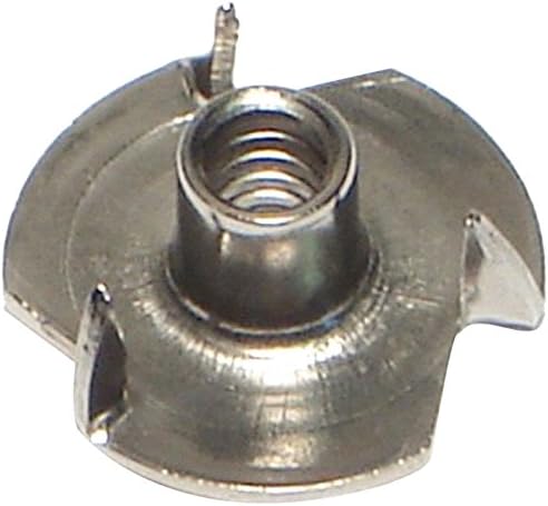 Hard-to-Find Fastener 014973359362 Small Pronged Tee Nuts, 10-24 x 9/32-Inch, 10-Piece