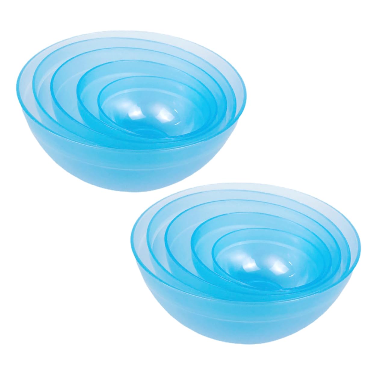 Didiseaon Diy Face Mask Kit 10pcs Plastic Mixing Bowl Modulating Beauty Mask Bowl Set Random Color