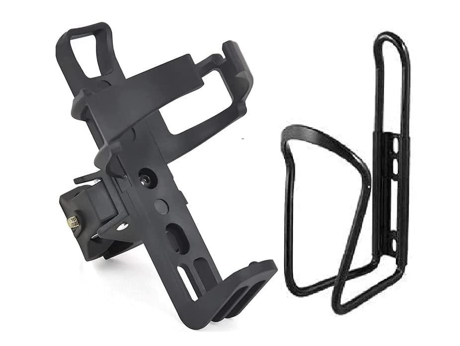 Wavva® Water Bottle Holder CAGE Aluminum Black with Adjustable Clamp cage (Pack of 2) (B095KRDKB7) Amazon Price History, Amazon Price Tracker