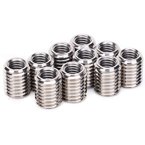 M8 to M12 Stainless Steel Reducer Nut, Thread Conversion Repair Sleeve Bushing for Industrial Fastening Screw Restoration
