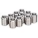 Standard Size,10Pcs Stainless Steel Reducer Nut Set for Thread Repair and Fastening, Durable Construction