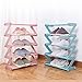 Małe stojaki na buty do wąskiej przestrzeni 4 Tier 5 Tier Wysuwana wąska szafka do przechowywania butów Szafki do przedpokoju, kolorowy organizer na buty Stojak na półkę 50 CM 60 CM kawa-5 warstw