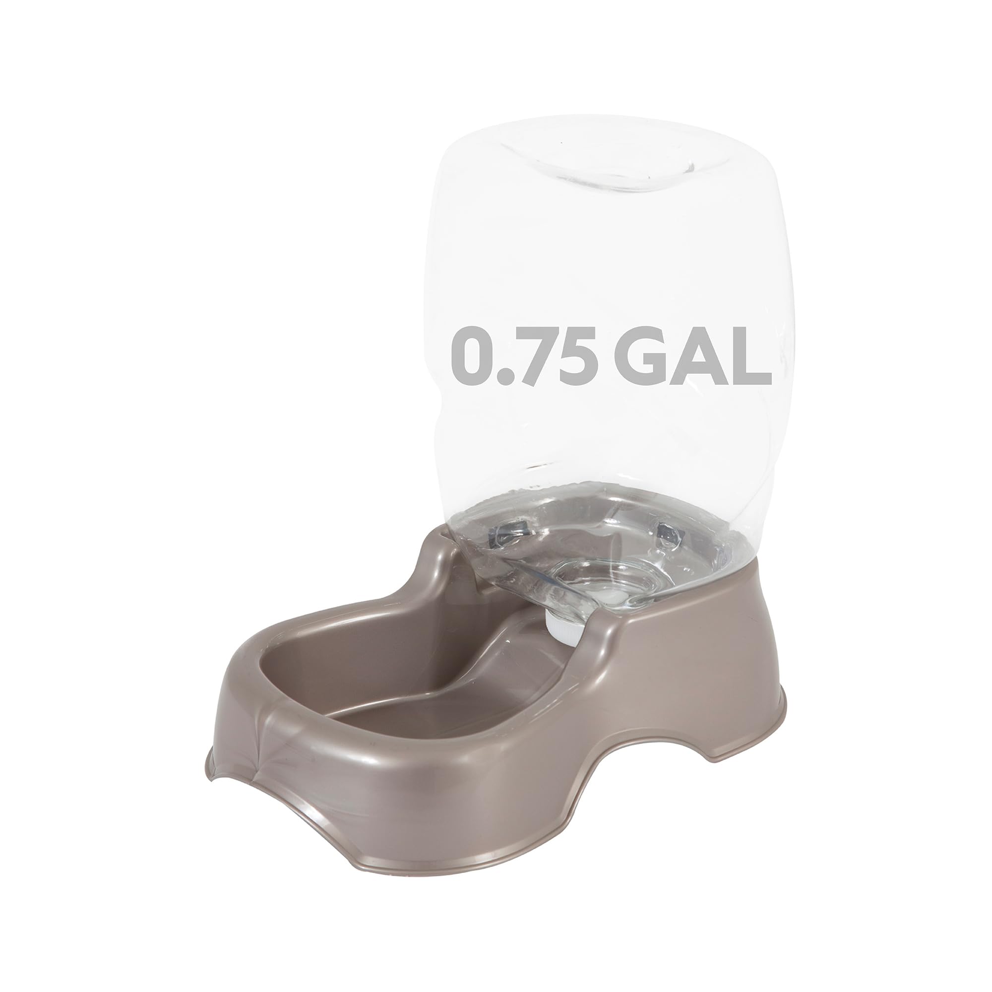 Petmate Pet Cafe Cat and Dog Water Dispenser - Water Bowl for Cats and Dogs, USA Made, .75 GAL, Pearl Tan