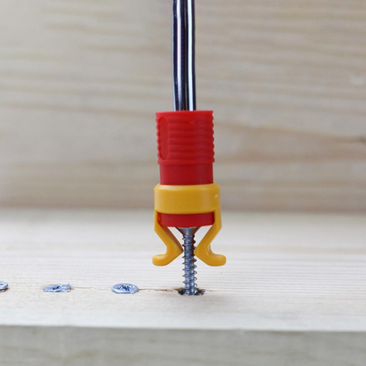10pcs Woodworking Screw Gripper Clamp with Abs Material and Triangular Design, Suitable for 6-8mm Diameter Handle, Work Efficiency, Red Fastening Tool for Woodworking
