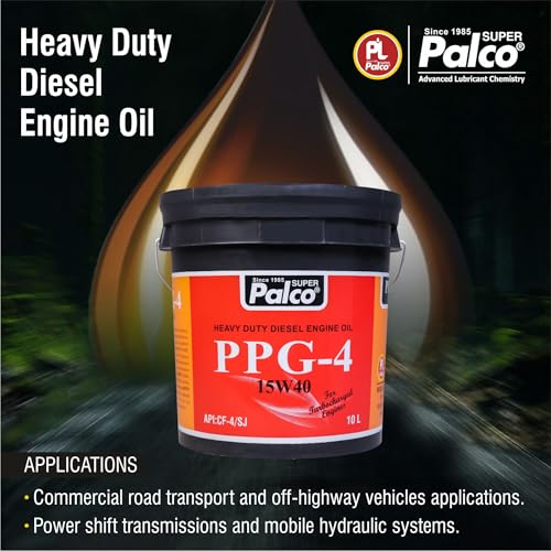 Image of PALCO PPG-4 15W40 | API:CF-4 /SJ & MB 228.1 Multigrade Engine oil for Diesel Commercial Road Transport & Off Highway Vehicles | New Generation Automotive Vehicles | 10 Litres