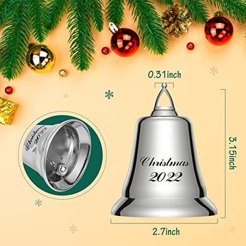 Uuc 2022 Christmas Bells Ornaments, Silver-Plated Christmas Jingle Bells Sleigh Metal Craft Bells For Christmas Tree, Come In A Gift Box,52Nd Edition #TOP1