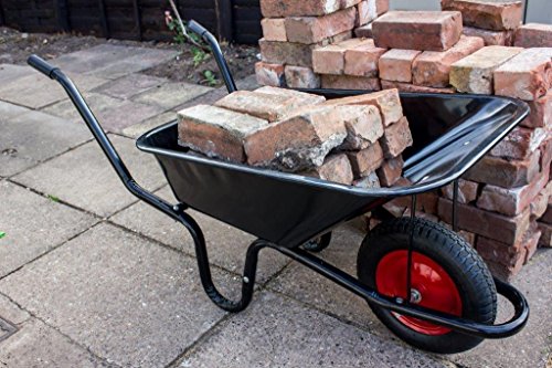 Ambassador Boxed Black Builders Wheelbarrow 90L - WB35