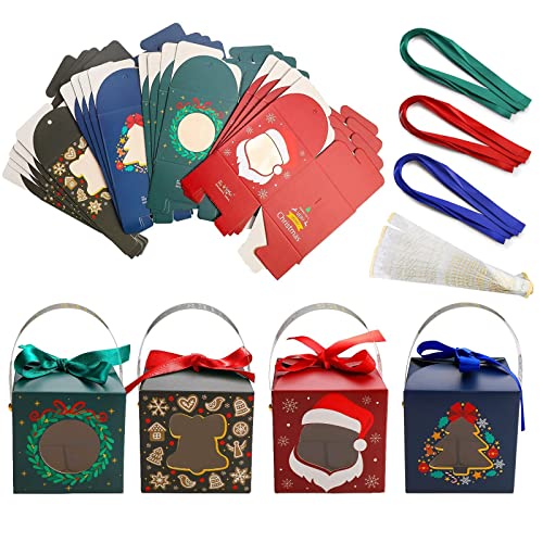 wordmouk 20 cajas de dulces, cajas de golosinas, cajas para magdalenas, decoraciones de fiestas, suministros para Navidad, Acción de Gracias, cumpleaños, regalos de fiesta de niños, bolsa de regalo Cover