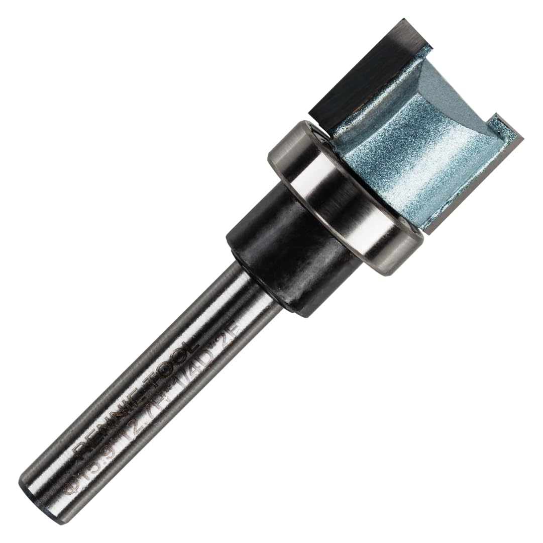 Rennie Tools, 15.9mm Cut x 12.7mm Flute x 1/4" Shank Guided Profiler Router Cutter Bit