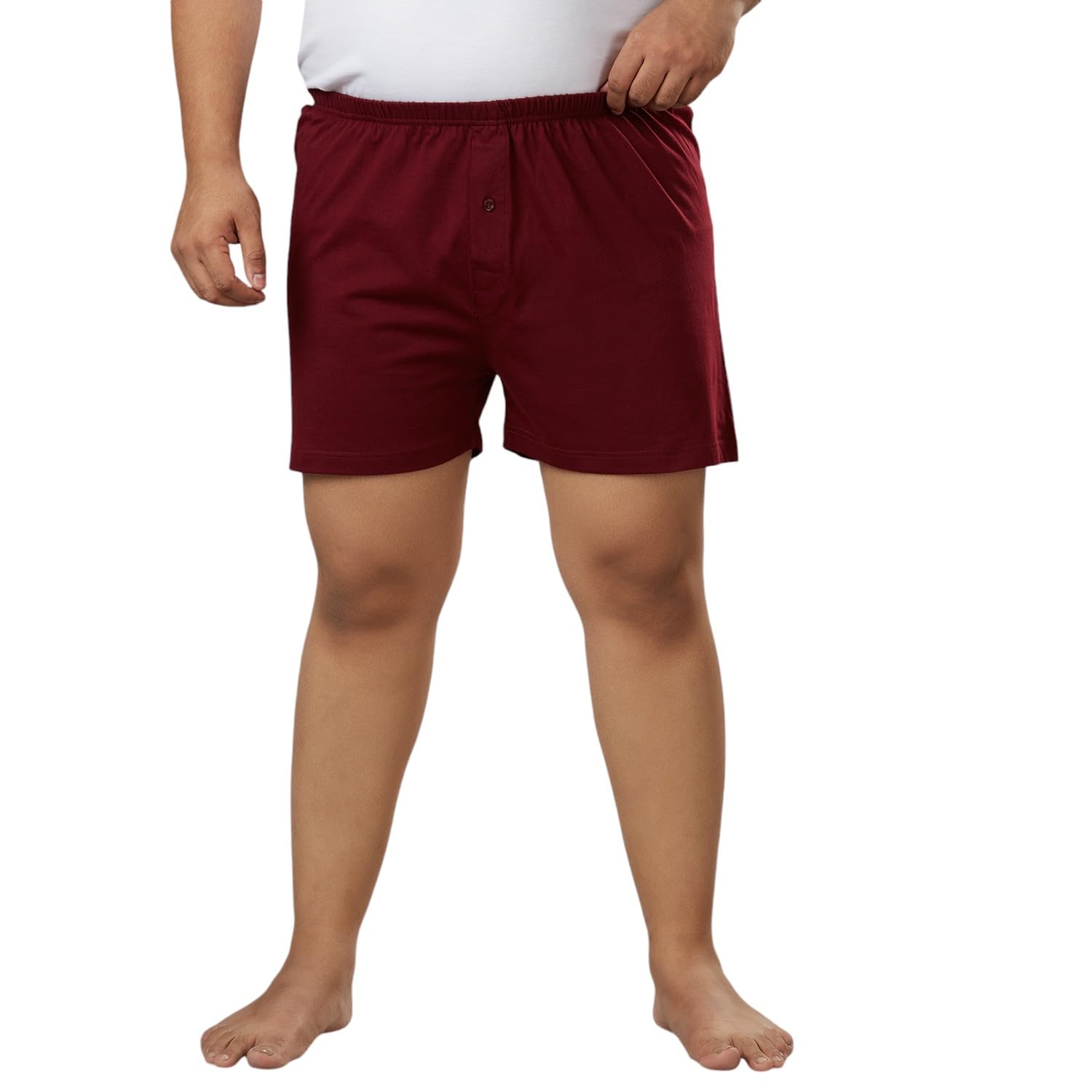vaishvik Mens Plus Size Boxers Shorts - Maroon-picture-38