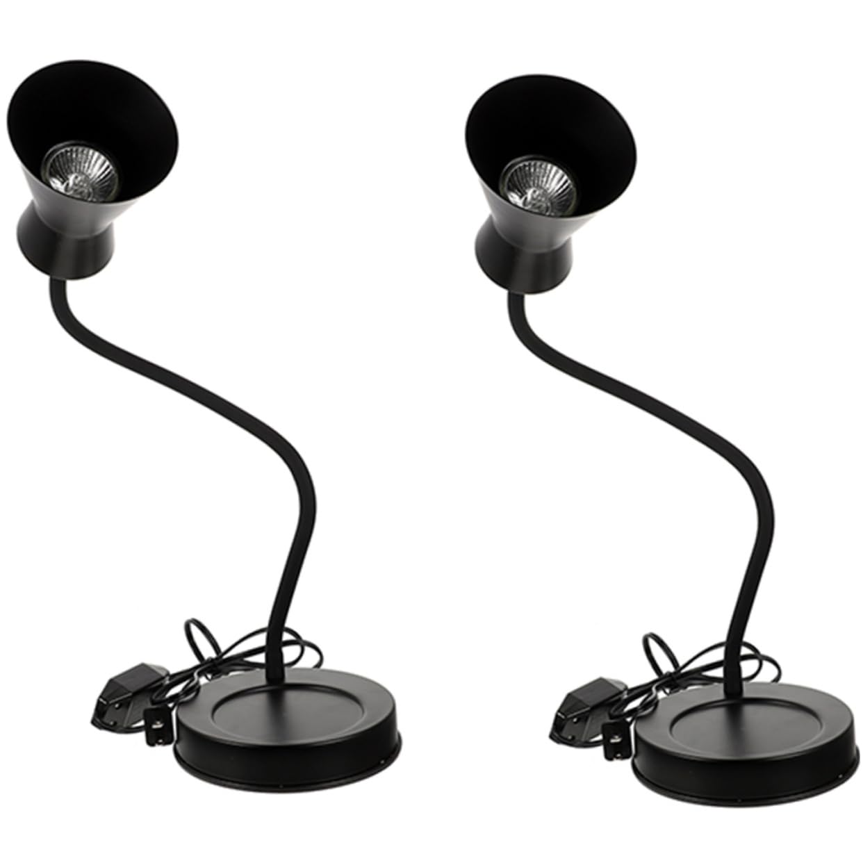 HOODANCOS 2sets Candle Warmer Light Flexible Neck Wax for Home Fragrance Night Lamp for Bedroom Living Room Includes Bulbs Us