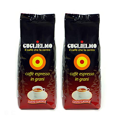 Caffè Guglielmo Espresso Classico in grani - Due confezioni da 1 Kg Calabria