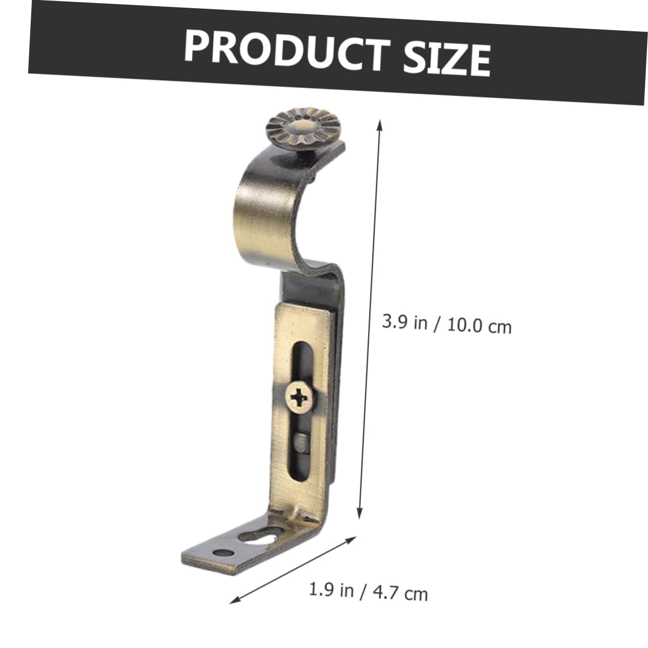 MAGICLULU Supporto per Bastoni Tende 10 Pezzi in Ferro Finitura Liscia, Facile da Installare per Salotto e Studio, Staffe Robuste per Aste Tende da Porta