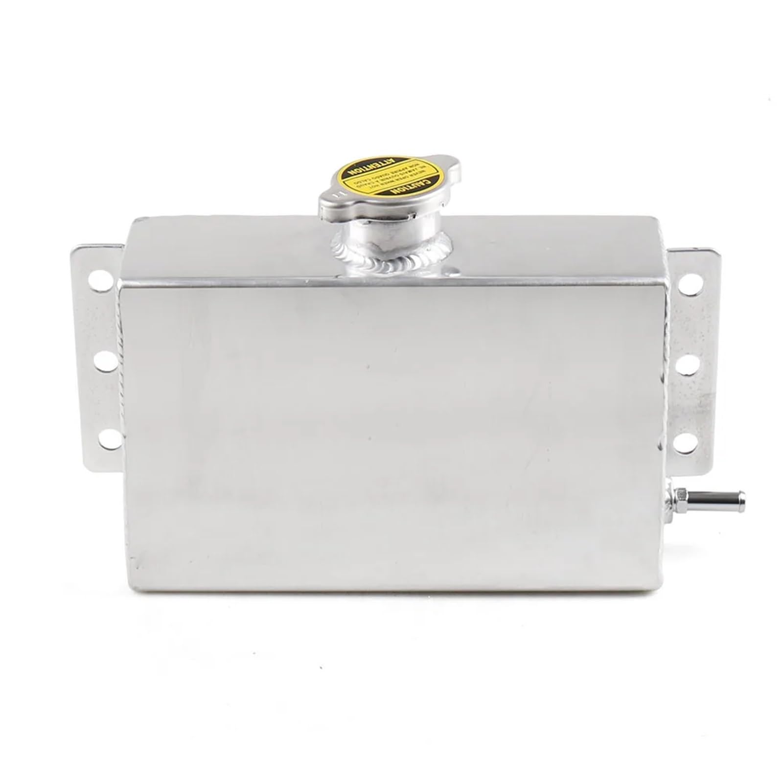 Depósito desbordamiento Tanque De Expansión De Refrigerante Aluminio Universal 1,6 L, Depósito De Desbordamiento Depósito Recogida Aceite Tanque Compensación Combustible Botella Refrigerante(Black)
