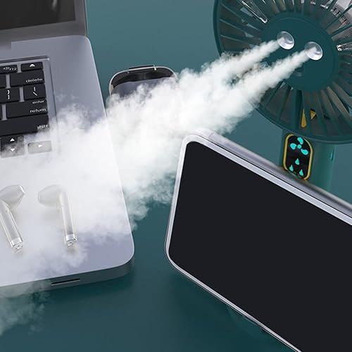 Miniatura 2 de UNNIC Ventilador portátil con neblina de agua enfriador USB pequeño ventilador de enfriamiento rociador de vapor enfriador de agua ventilador USB