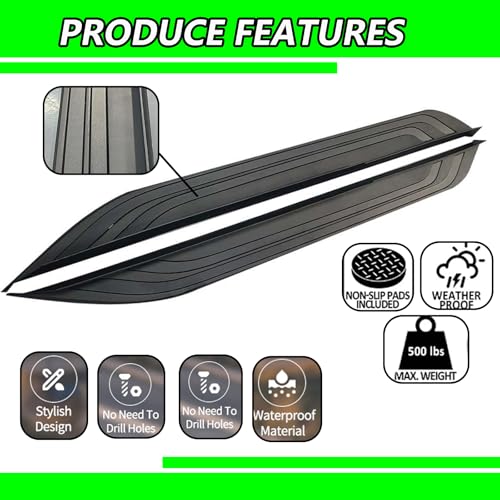 Estribos laterales para Toyota RAV4 2019-2025 negros miniatura 2