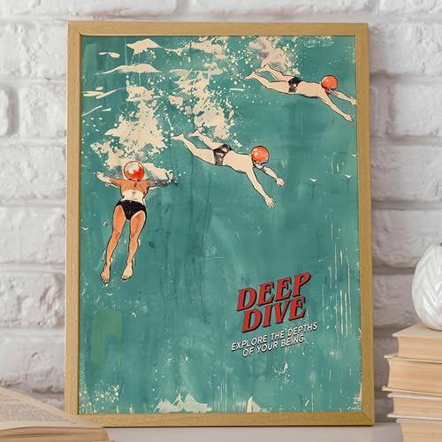Impression d'art mural de plongée sous-marine Wallbuddy 30x40