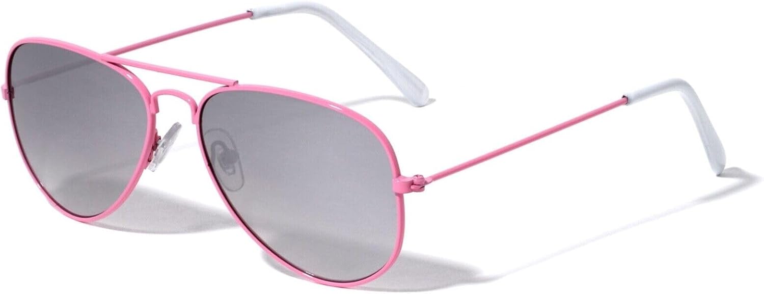 Kids Youth Boys Girls Classic Sport Color Frame Aviator Sunglasses