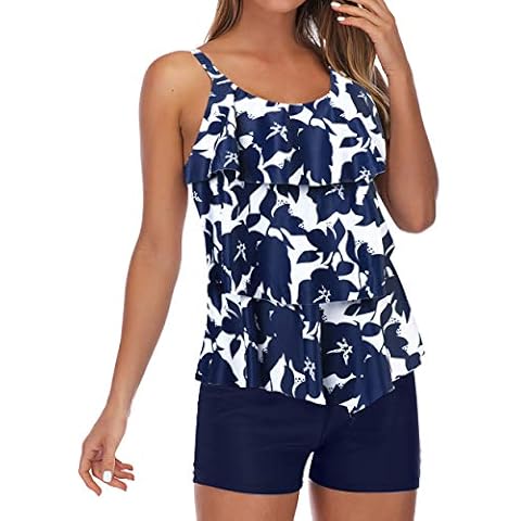 RXRXCOCO Floral Ruffle Tankini Set Cover