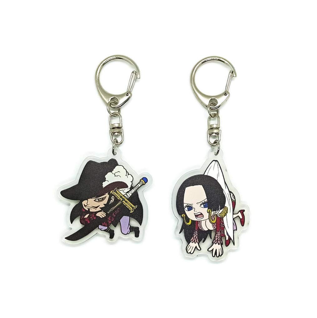 EBTY DREAMS Inc. - Set of 2 OP Acrylic Keychain Dracule Mihawk, Boa Hancock