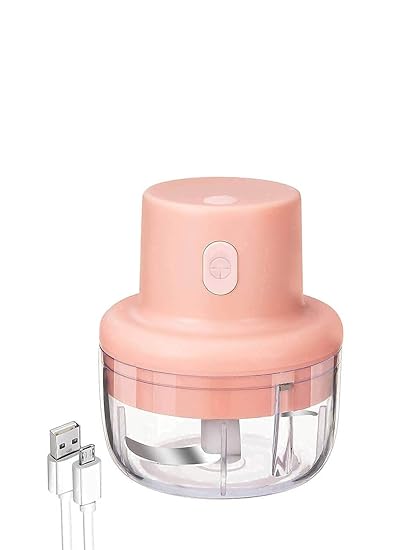 Gk enterprise Electric Garlic/Ginger Meat Chopper Food Supplement Machine Blender 100ML (Multicolor)