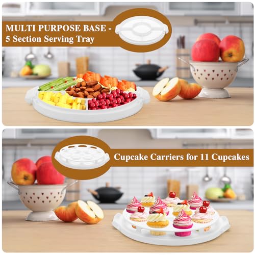 Mamajardin DGH-10-WHITE(01) Cake Carrier With Lid And Handle thumb #2