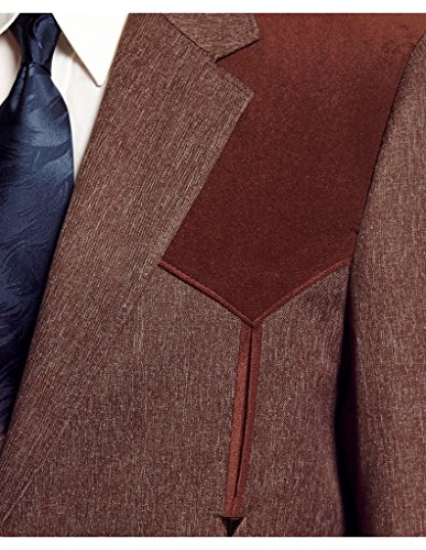 Circle S Men's Boise Western Suit Coat Short, Reg, Tall Chestnut 40 LNG3