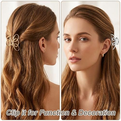 Pinzas metálicas pequeñas para cabello 4 pzas miniatura 5