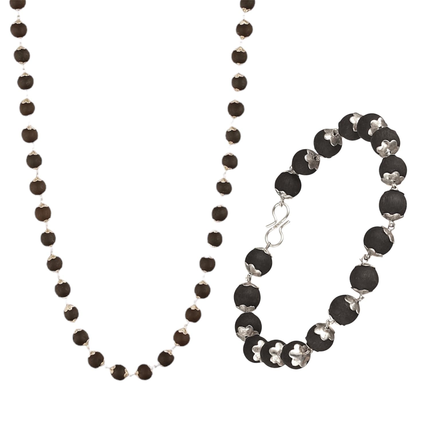 Karungali Mala + Karungali Bracelet - Combo of 2 – 1 Inches Length