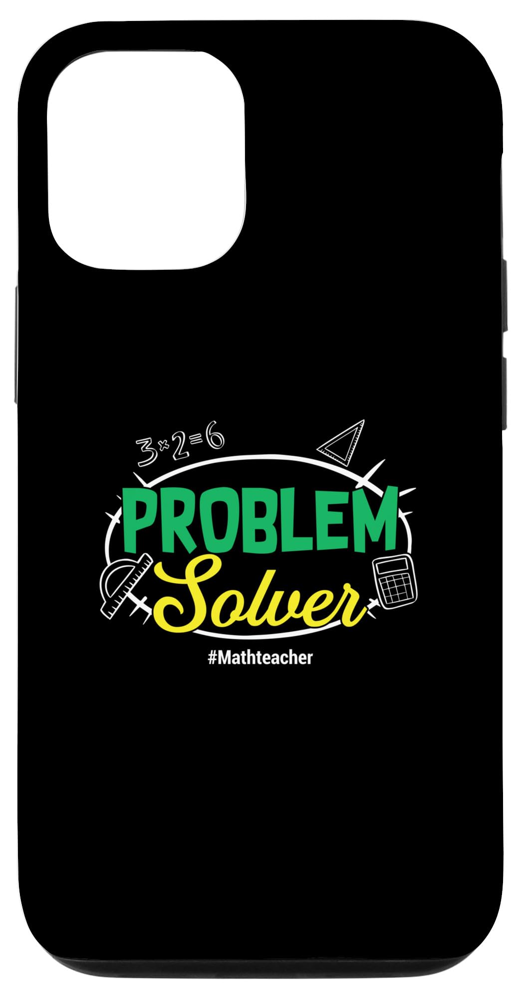 Amazon.com: iPhone 12/12 Pro Problem Solver Math Teacher | Mathematician |  School Case : Cell Phones & Accessories
