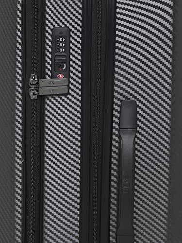 Heys Ez Access 2.0 Range Charcoal Color Hard Medium Luggage, Silver, 24", Ez Access #TOP4