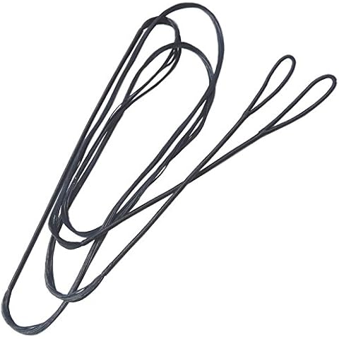MILAEM Dacron Bowstring, 54 Inch Handmade Waxed String 18 Strands Strings For 58 Inch Recurve Bow Black Cover